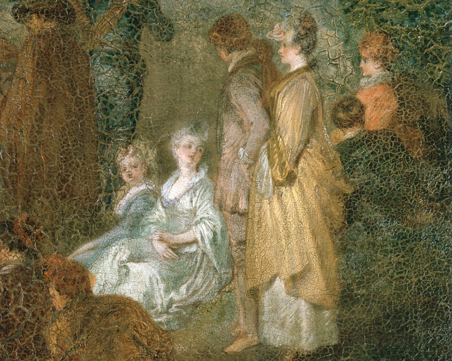 Watteau, through the Cracks